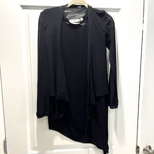 Vintage Wilt Sheer Black Dress with Jacket, Size Small